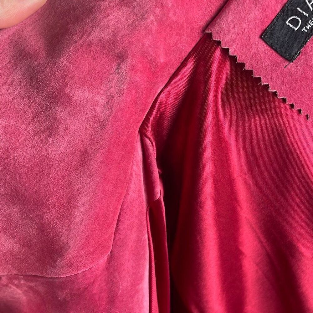 Dialogue Raspberry Pink Suede Blazer S - Picture 15 of 15